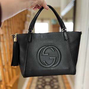 Gucci Soho Cellarius satchel - black leather - Authentic